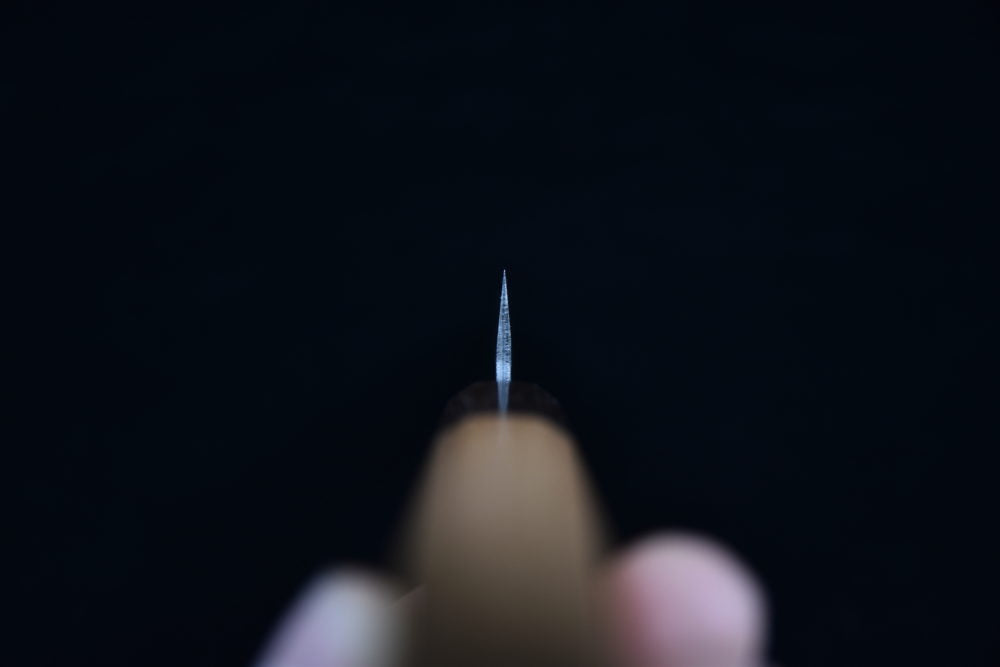 Hitohira Futana SB Kuro Nashiji Petty 135mm Cherry wood