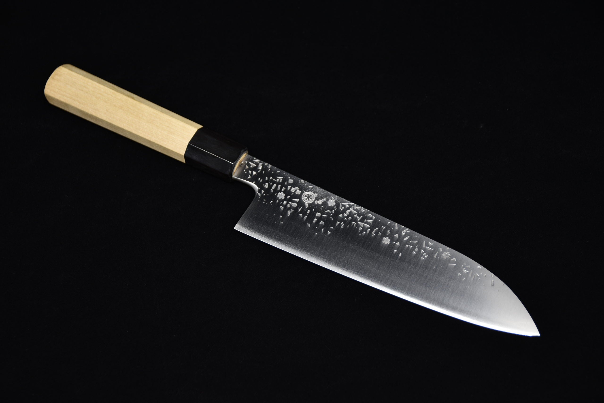 Takada No Hamono Silver #3 HH Reika Santoku 210mm Ho Wood