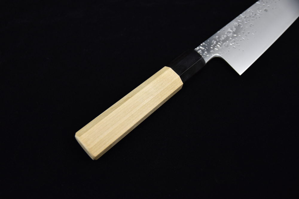 Takada No Hamono Silver #3 HH Reika Santoku 210mm Ho Wood