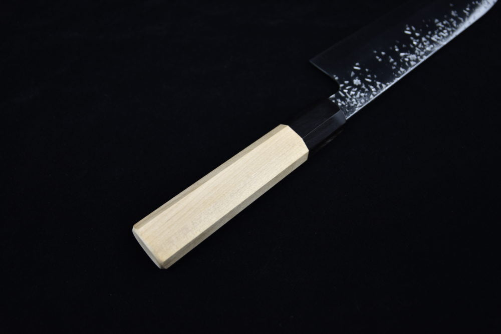 Takada No Hamono Silver #3 HH Reika Santoku 210mm Ho Wood